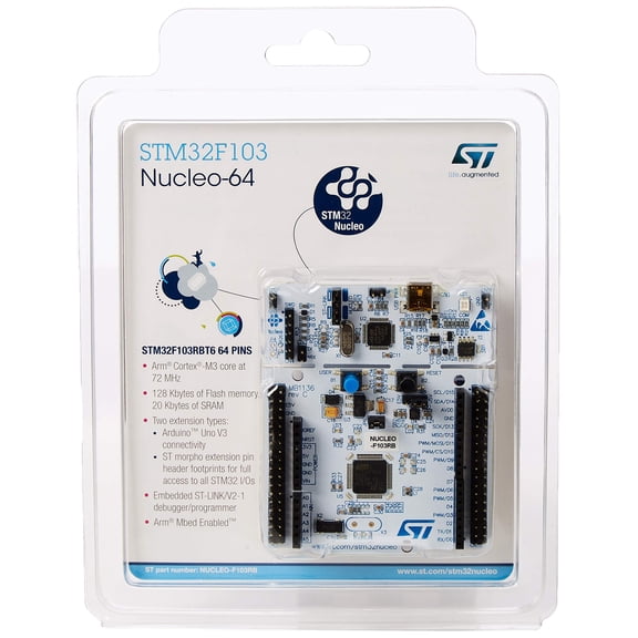 ST NUCLEO-F103RB Development board for STM32 F1 series - with STM32F103RBT6 MCU compatible Arduino