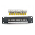 TIERPOP Patch Panel ST Optical 8 Port RJ45 Wall Rack Mount