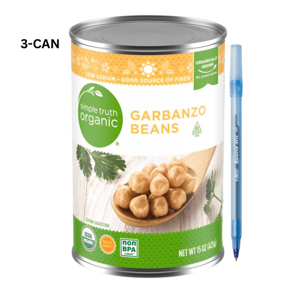 ST Organic Garbanzo Beans 45 OZ 3-CAN