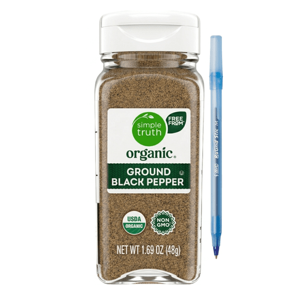 ST Organic Ground Black Pepper 1.69 oz