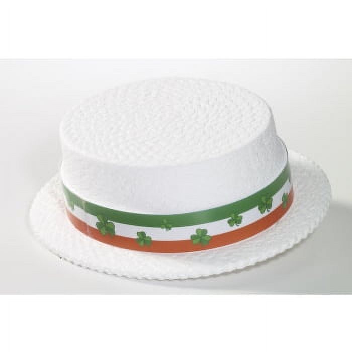 ST.PAT'S STYROFOAM SKIMMER HAT 12 PACK