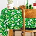 thumbnail image 1 of ST Patrick Tablecloth Shamrock Tablecloth, Waterproof St. Patricks Day Table Cloth for Irish Tablecloth for Dining Room Decorative Table Cover, 1 of 1