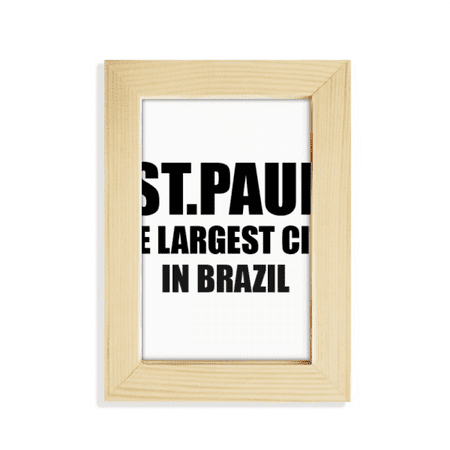 ST.Paul The Largest City In Brazil Desktop Display Photo Frame Picture Art Painting 5x7 inch