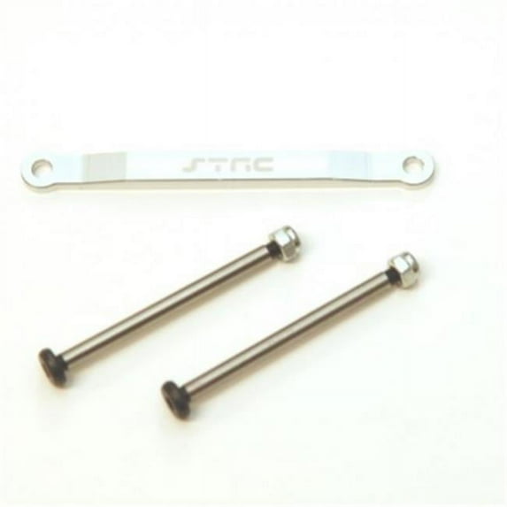 ST Racing ST2532XS CNC Aluminum Front Hingepin Brace Kit w/Lock-nut Style Hingepins (Silver) SPTST2532XS