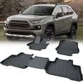 thumbnail image 1 of ST SoleMe.Tc Compatible with 19-23 Toyota RAV4 Floor Mats(No Fit 19-23 Rav4 Hybrid & 21-23 Rav4 Prime), Car Floor Liners TPE Rubber All Weather Auto Floor Mats Durable Anti-Slip, Black, 1 of 7
