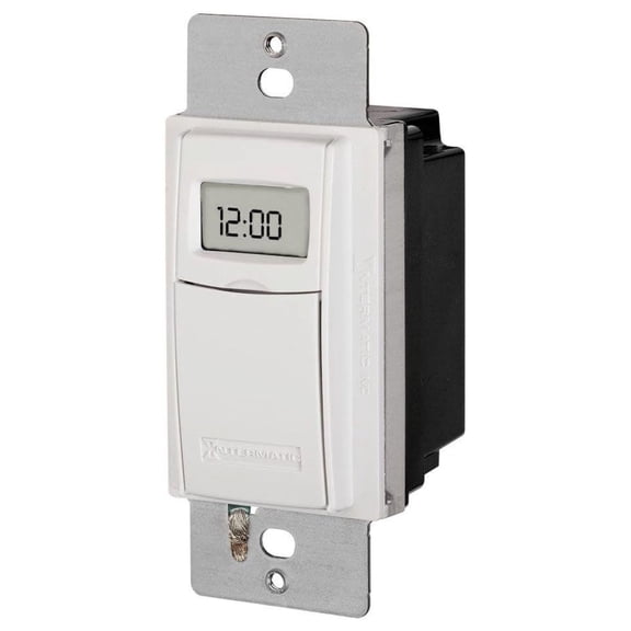ST01 7-Day Heavy-Duty Programmable Timer, 120-277 VAC, 15A, White