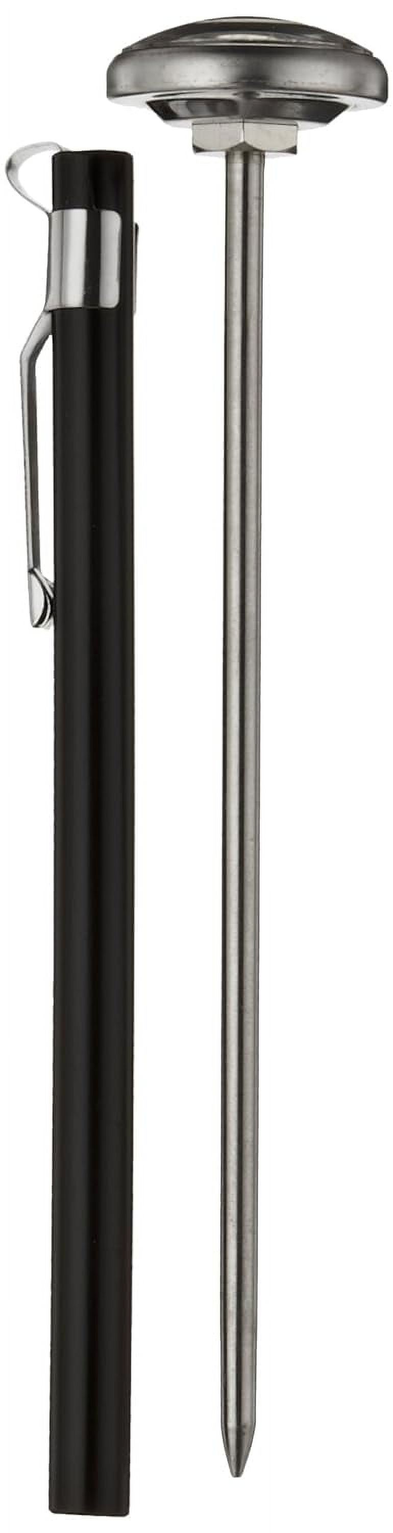 ST01 Stainless Steel Pocket Dial Thermometer, 5" Stem, 1" Dial, 40 To