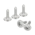 thumbnail image 1 of ST1.7x6x5mm Phillips Pan Head Self-tapping Screw with Washer, 100pack 304 Stainless Steel Wood Screw (Silver), 1 of 6
