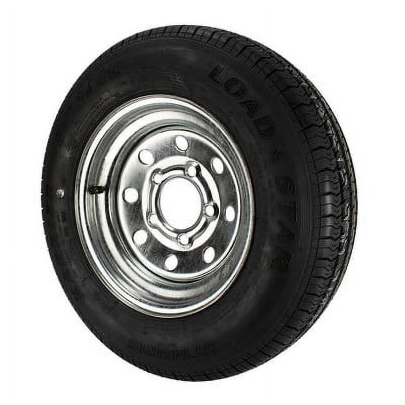 ST145/R12 Loadstar Trailer Tire LRE on 5 Bolt Galvanized Mod Wheel ...