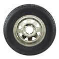 thumbnail image 1 of ST175/80R13 GlobalTrax Trailer Tire LRC on 5 Bolt Galvanized Spoke Wheel, 1 of 1