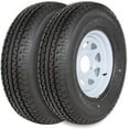 ST175/80R13 Radial Trailer Tire with Rim ST175/8013 Tire Load Range C 6 Ply 91/87 M，2 Pack