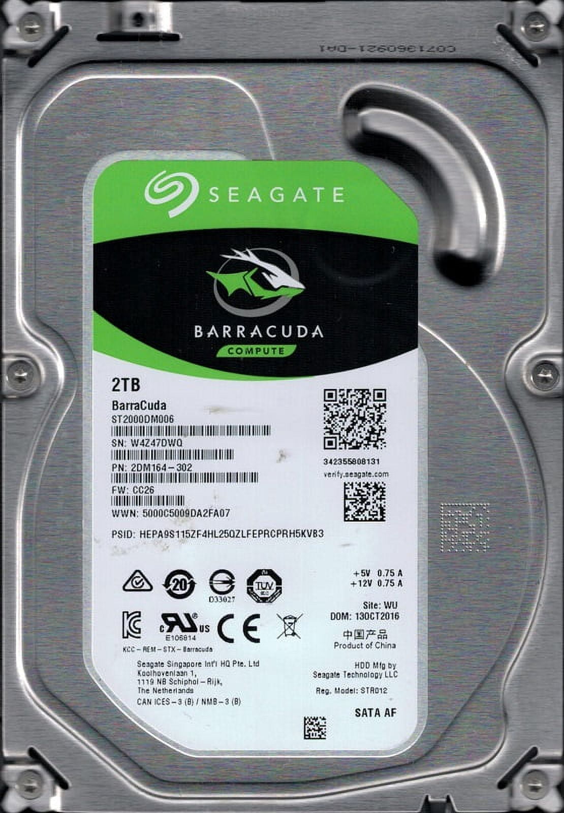 ST2000DM006 Seagate 2TB 5278時間 0 BLOG SEAGATE (シーゲイト