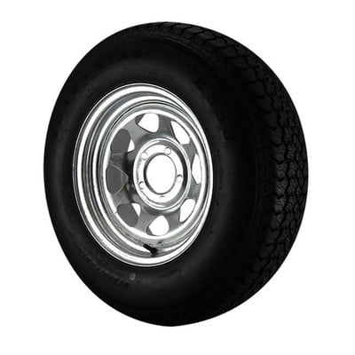 ST215/75D14 Loadstar Trailer Tire LRC on 5 Bolt Galvanized Spoke Wheel