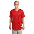 thumbnail image 1 of ST220 Mens PosiCharge Full-Button Jersey - True Red - Medium, 1 of 2