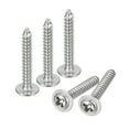 thumbnail image 1 of ST3x20x7mm Phillips Pan Head Self-tapping Screw with Washer, 100pack 304 Stainless Steel Wood Screw (Silver), 1 of 6