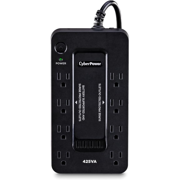 ST425 Standby UPS Battery Backup and Sur Protector, 425VA/260W, 8 Outlets, Compact, UL Certified