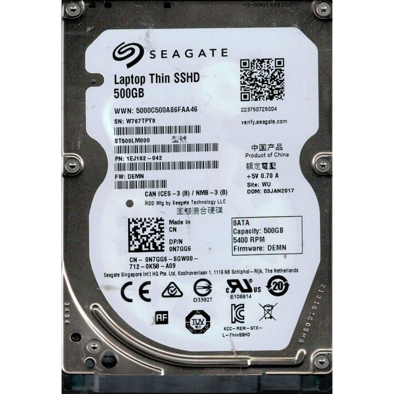 Seagate Laptop Thin Sshd 500gb Seagate Laptop Thin Sshd 500gb