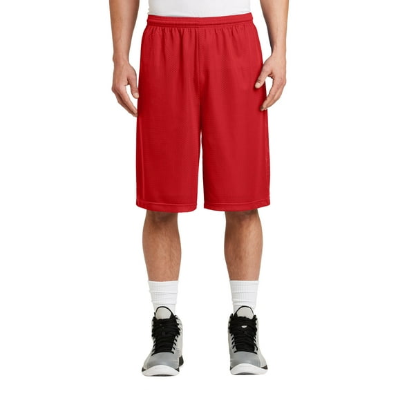 ST511 Sport-Tek Extra Long PosiCharge Classic Mesh Short Men's Excerise Shorts