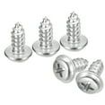 thumbnail image 1 of ST5x12x10mm Phillips Pan Head Self-tapping Screw with Washer, 50 pack - 304 Stainless Steel Wood Screw (Silver), 1 of 6
