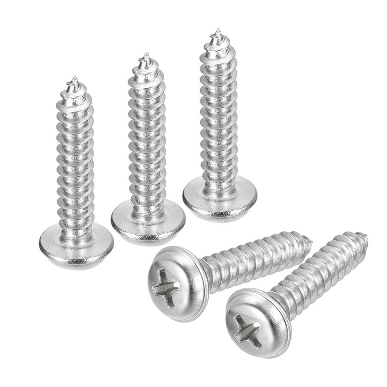 Premium Photo  Selftapping screws on the background of a wooden