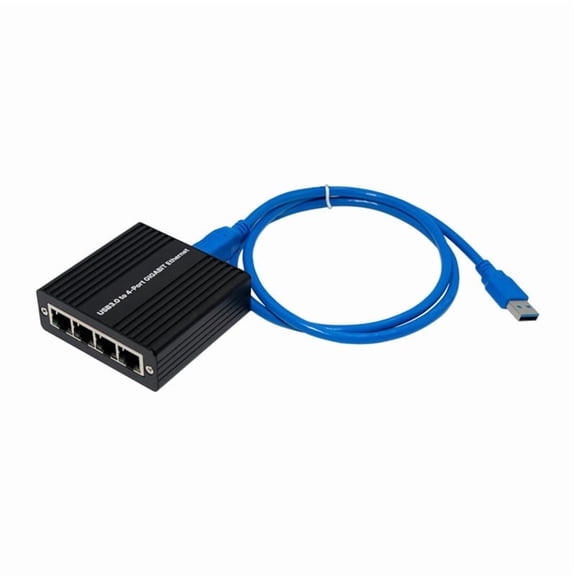 ST7491 RJ45 Gigabit Ethernet Adapter USB3.0 to 4-Port LAN Gigabit Ethernet USB for Gaming Network Card RTL8153