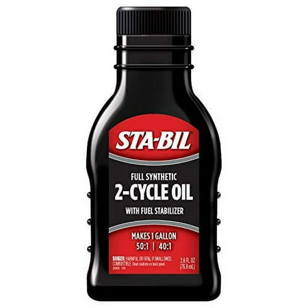 STA-BIL 2-Cycle Oil Full Synthetic Motor Oil, 2.6 fl oz