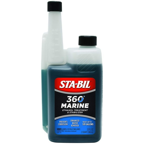 STA-BIL Marine Ethanol Treatment and Fuel Stabilizer - Corrosion Protection - 6 Pack, 32 oz