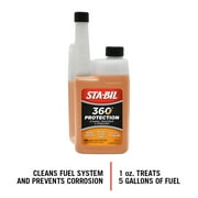STA-BIL In-Season Protection Cleans Injectors & Increases Mileage for gasoline engines, 32 fl. oz. (22275)
