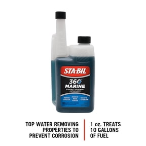 STA-BIL 360 Ethanol Treatment and Stabilizer - Fuel System and Injector Cleaner | Great for Boats & Watercrafts, In-Season Cleaning & Protection 32 fl. oz. (22240)
