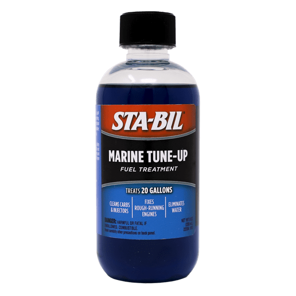 STA-BIL Marine Tune-Up - Marine Fuel Treatment, Cleans Carburetors and Injectors, Fixes Rough Running Boat Engines, 8 oz. (22313)