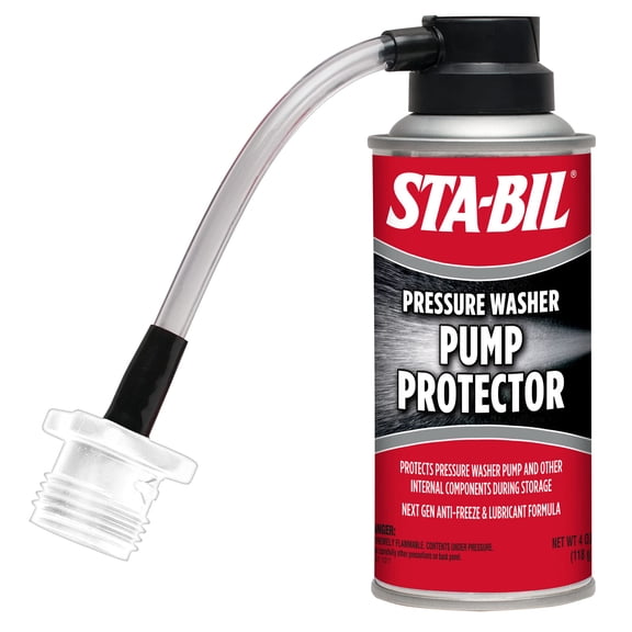 STA-BIL Pump Protector - Protects Pressure Washer Pumps and Other Internal Components During Storage, Next Gen Anti-Freeze and Lubricant Formula, 4oz 22007