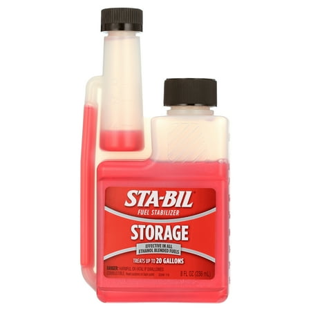 STA-BIL Storage Fuel Stabilizer - Keeps Fuel Fresh for 24 Months - Prevents Corrosion - Gasoline Treatment that Protects Fuel System - Fuel Saver - Treats 20 Gallons - 8 Fl. Oz