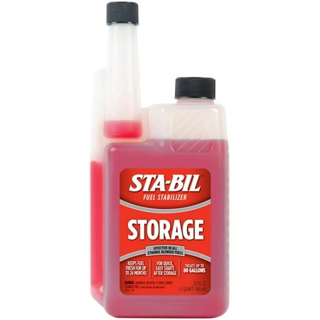 STA-BIL Storage Fuel Stabilizer - Keeps Fuel Fresh for 24 Months - Prevents Corrosion - Gasoline Treatment that Protects Fuel System - Fuel Saver - Treats 80 Gallons - 32 Fl. Oz