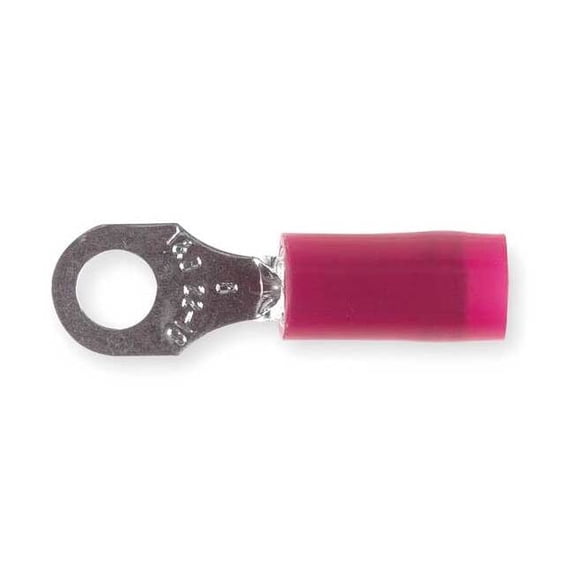 Sta-Kon Ring Terminal,Red,22 AWG,16 AWG,PK100 RA18-6
