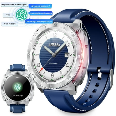 Smart Watch for Android and iPhone, Rotation Waterproof with Mechanical Feel Smartwatch for Women Men 1.43-inch Fitness Tracker, Smart Watch with Bluetooth Call(Answer/Make Calls)