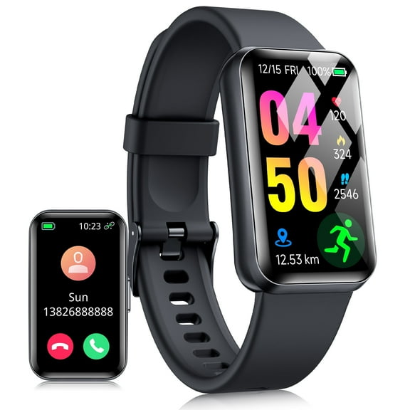 STA Smart Watch,IP68 Waterproof Smartwatch for Women Men 180+ Sports Modes,1.47-inch Fitness Tracker with Bluetooth Call(Answer/Make Calls) STA Smartwatch Compatible with Android and iPhone (Black)