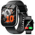 thumbnail image 1 of Smart Watch for Men Women, 2.01" HD Touchsreen, Bluetooth Calling, IP68 Water-Resistance, 180+ Sports Modes, Health, Fitness & Sleep Tracker, Timer, Fitness Watch for Android/iOS, Black, 1 of 7