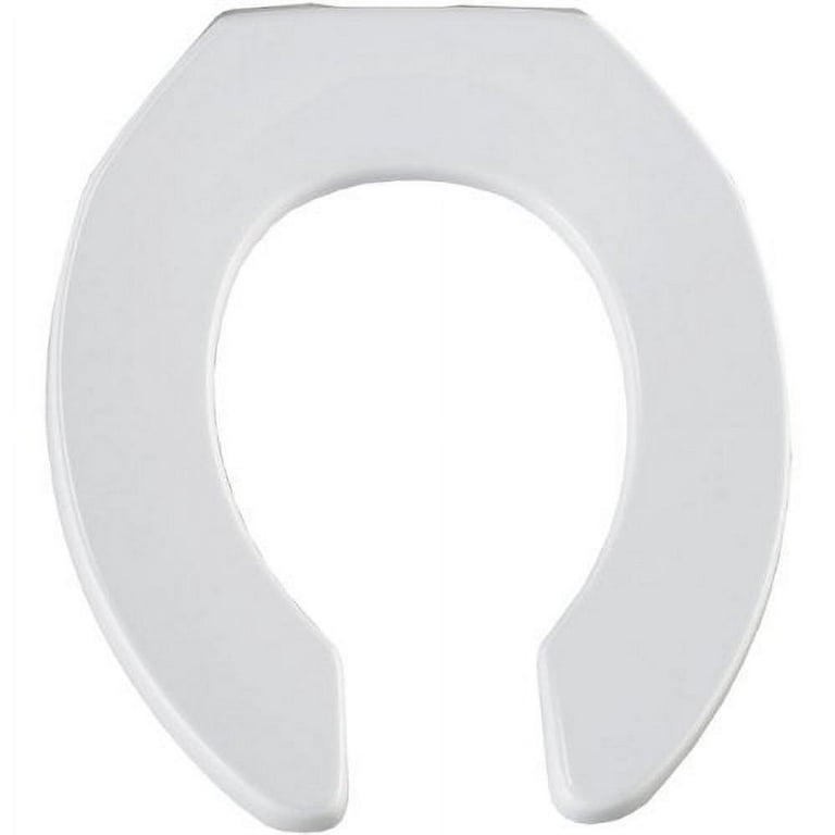 STA-TITE Round Open Front Toilet Seat in White STA-TITE Round Open Front Toilet Seat in White