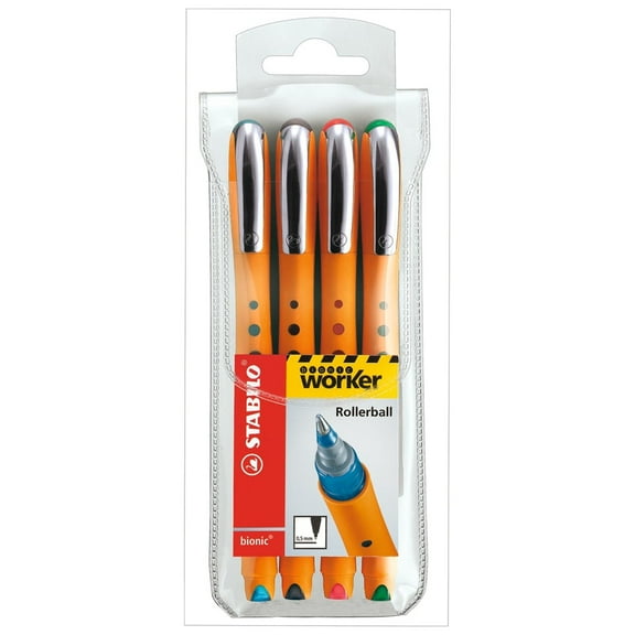 STABILO Bionic Worker Pen Set, Medium, 4-Color