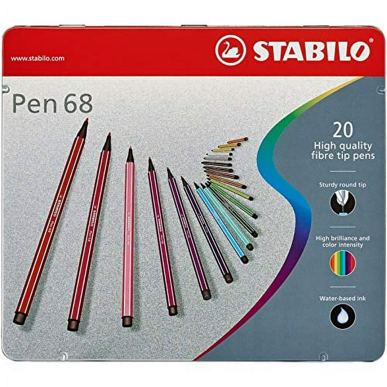 Pennarelli Stabilo Pen 68 punta media - conf. 20