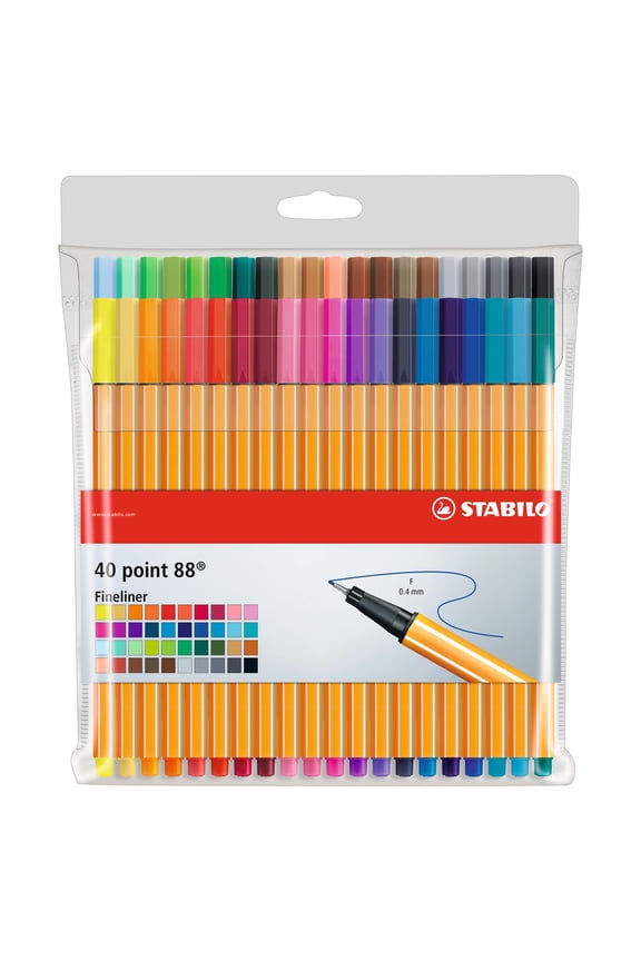 point 88 40-Pen Wallet Set