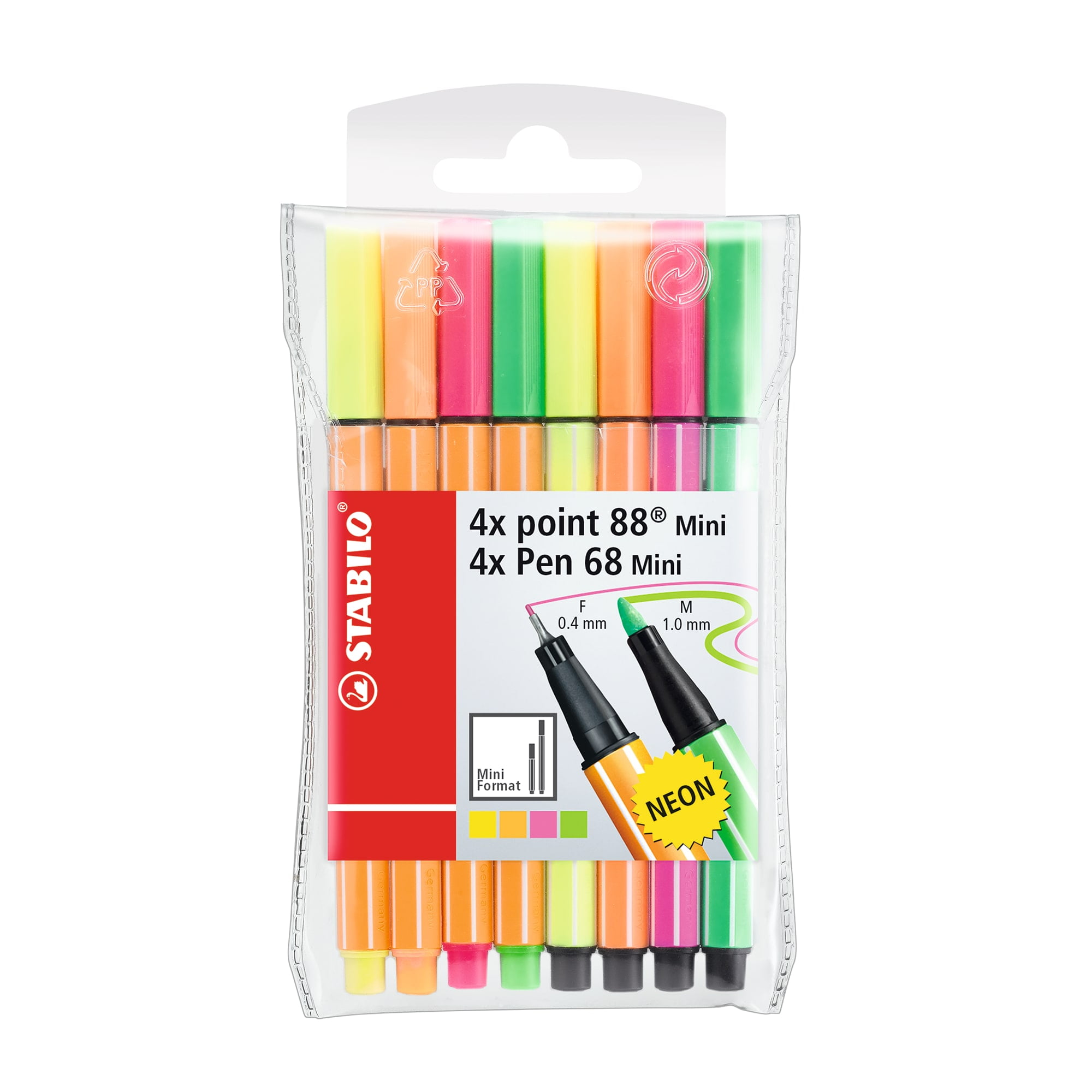 Stabilo Pen 68 Wallet, 6 - Color Set