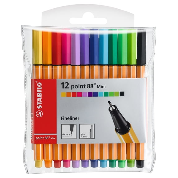 STABILO point 88 Pen BOSS MINI Wallet, 12-Color