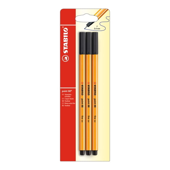 STABILO point 88 Pen Set, Black