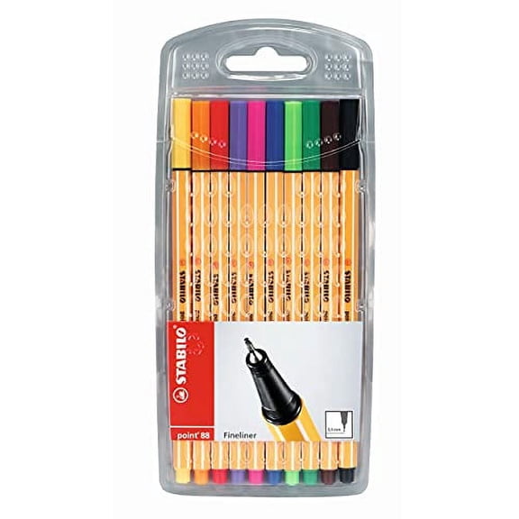 STABILO point 88 Pen Wallet Set, 10-Colors
