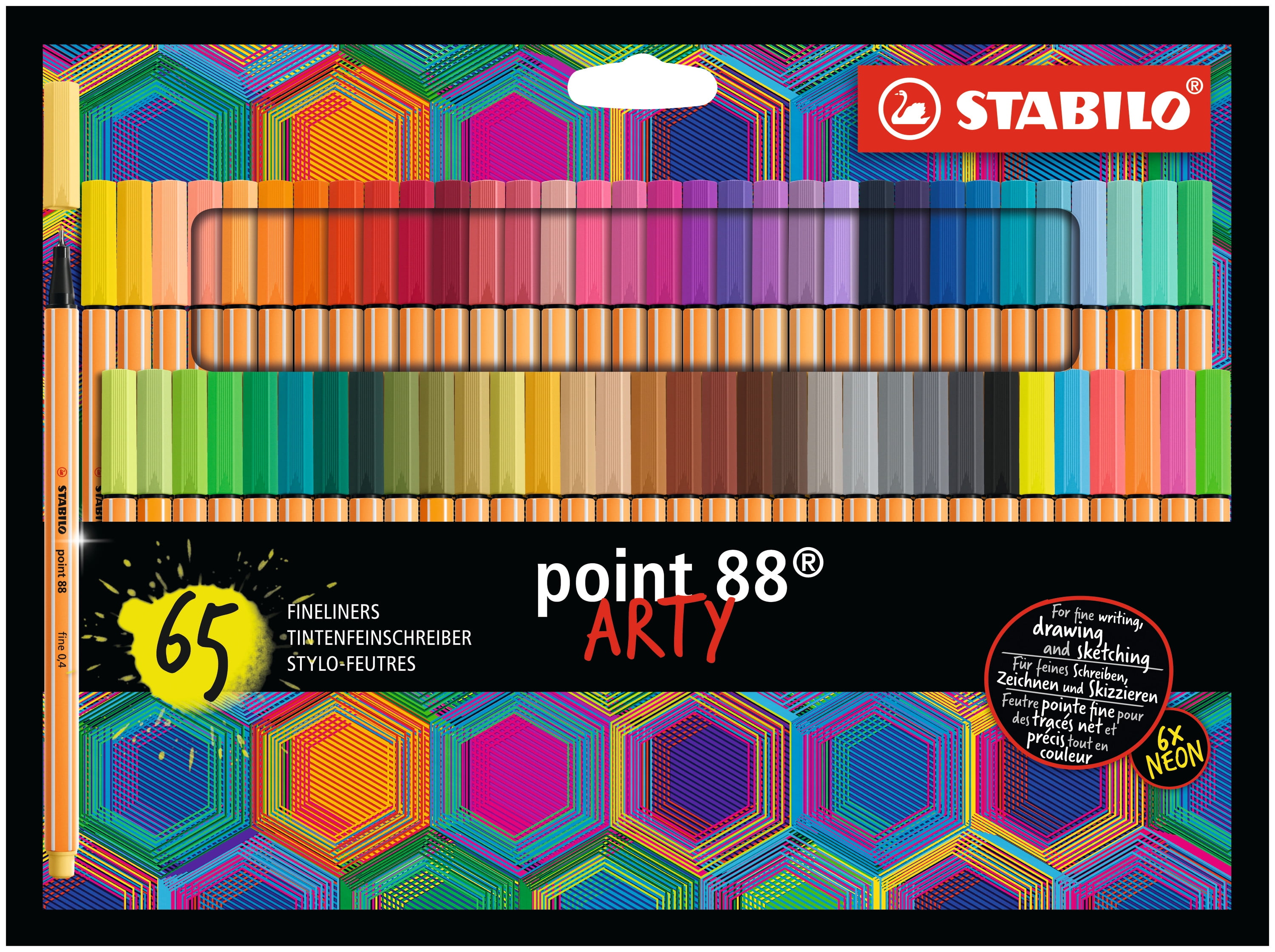 STABILO point 88 Pens, ARTY Set of 65