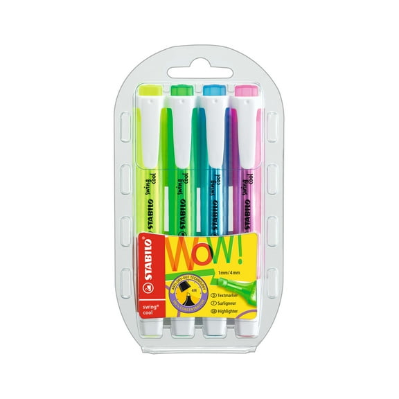 STABILO swing cool Highlighter Wallet Set, 4Color