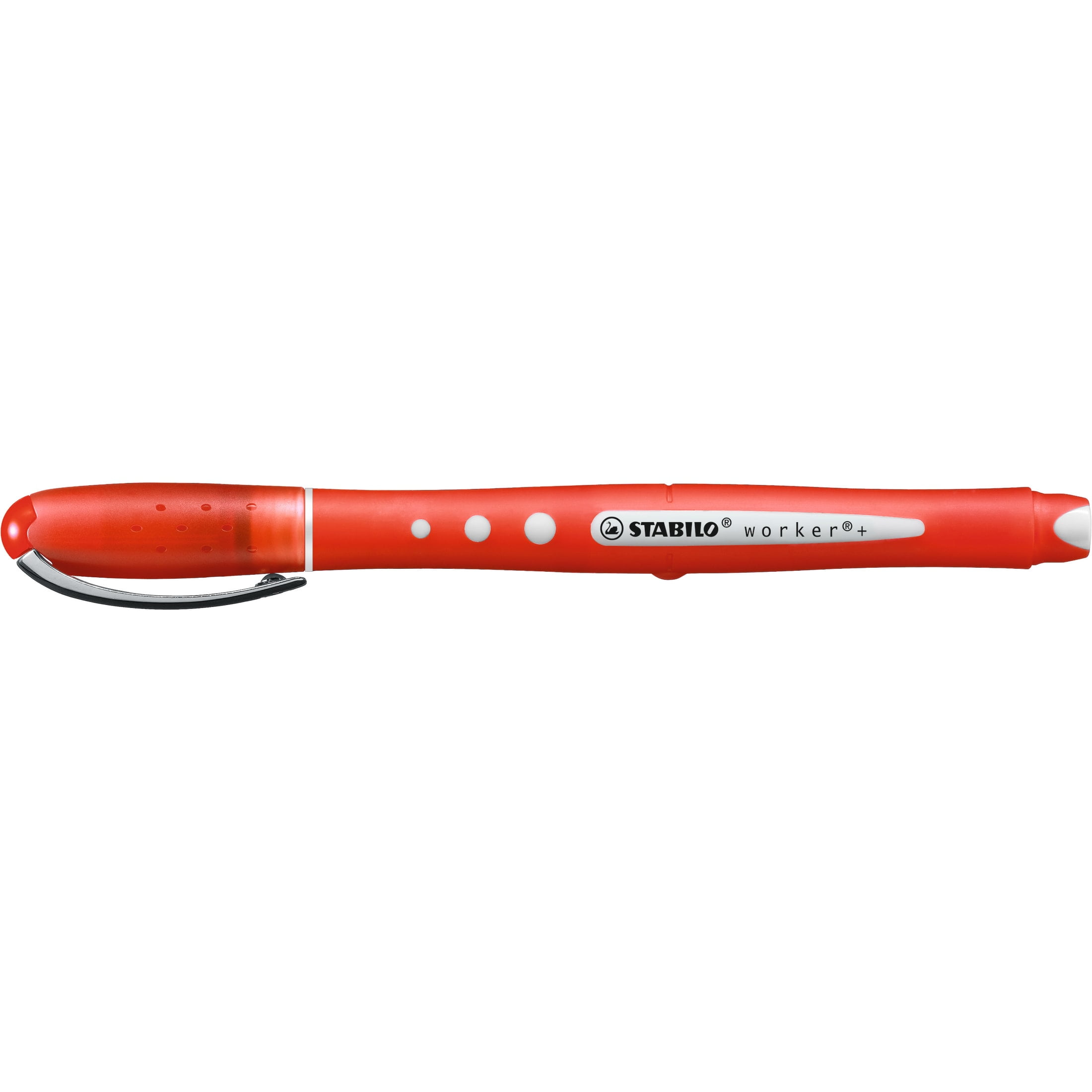 STABILO worker + colorful Rollerball Pen, Red
