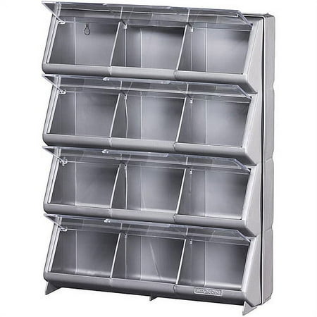 STACK-ON PRODUCTS CB-12 ORGANIZER 12BIN SLVR CLR