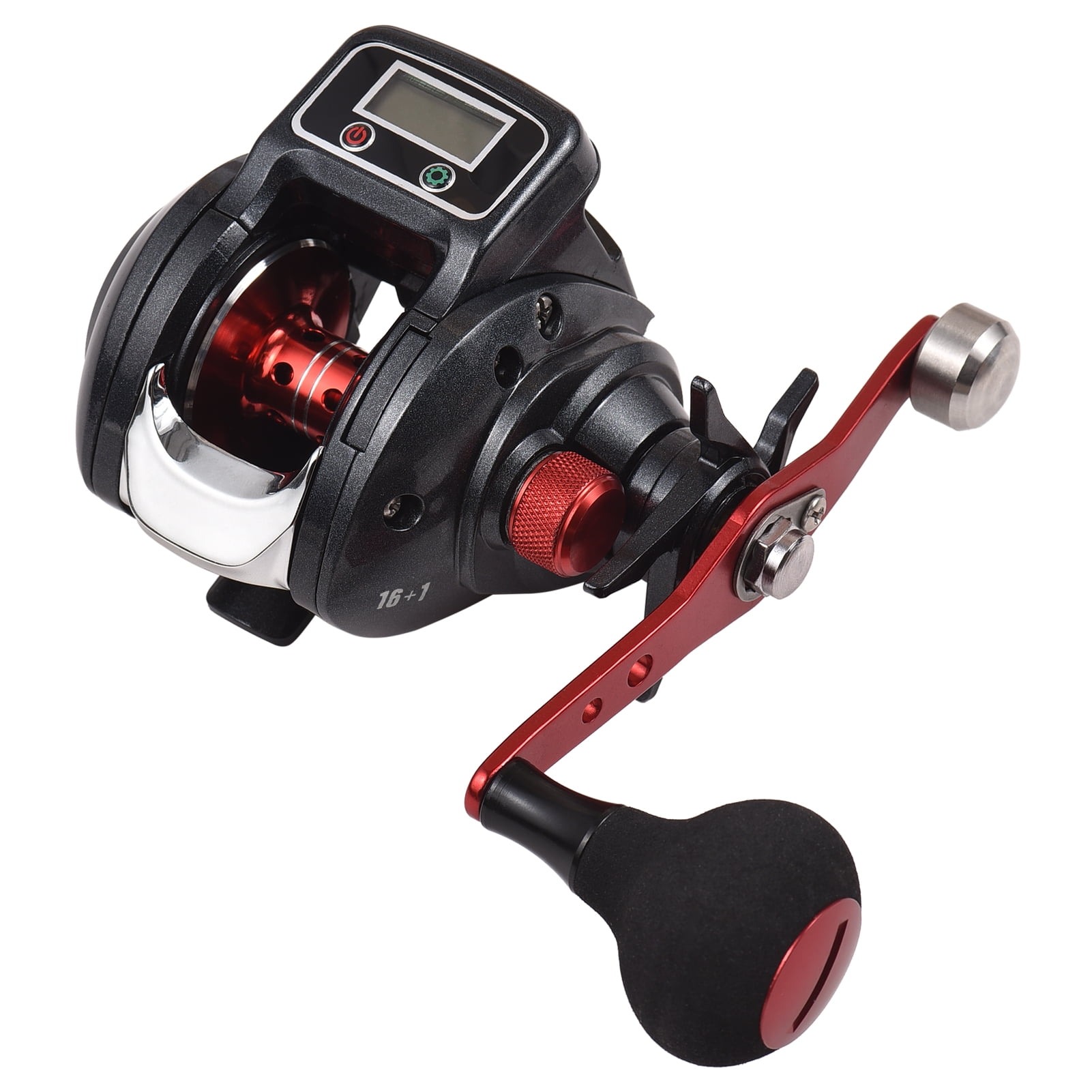 Fishing Reel Line Counter Reel 16+1 Ball Bearings Left/Right Ice Fishing  Reel 6.3:1 Gear Ratio with Digital Display - AliExpress